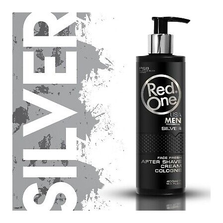 RED ONE MEN AFTER SHAVE CREMA COLOGNE SILVER 400 ML