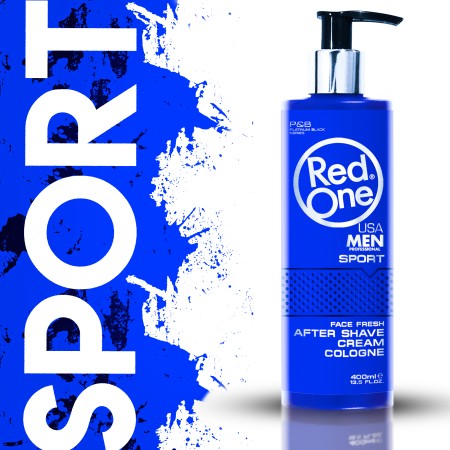 RED ONE MEN AFTER SHAVE CREMA COLOGNE SPORT 400 ML
