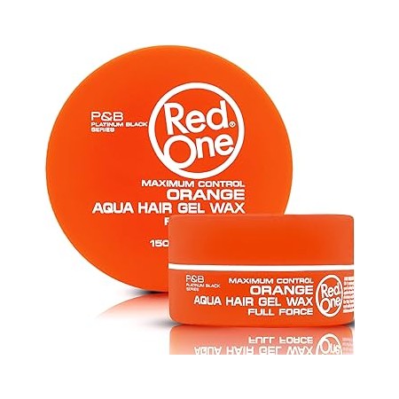 RED ONE FULL FORCE AQUA HAIR WAX ORANGE GEL 150 ML